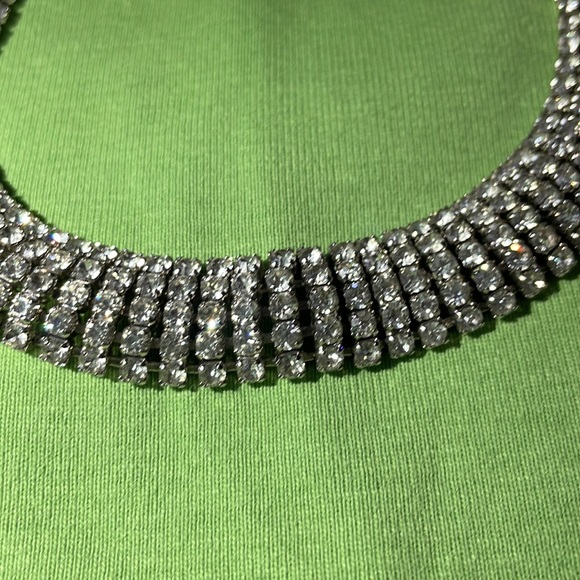 Vintage Sensational 1950’s Carolee 5 Rowed Brilliant Rhinestone Choker. - Picture 2 of 9